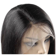 VIP Extensions VIP -Lace Front Wig - 100% Human Hair Natural Black (180 density) Straight Synthetic Lace Front Wig