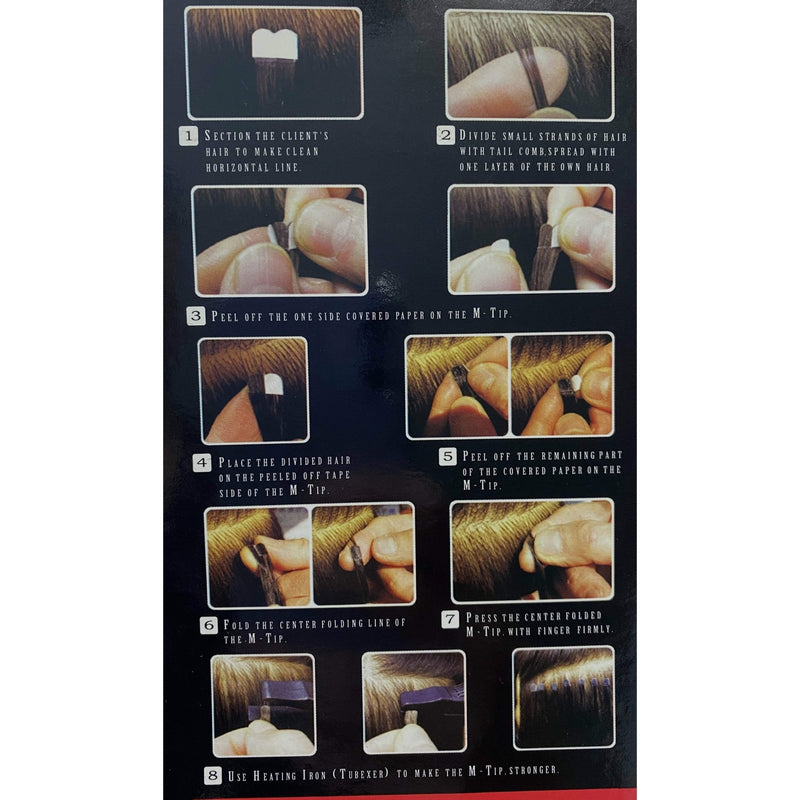 VIP Extensions VIP M-Tip System (Tape extensions 100 strands) / Wavy 18" M-Tip System