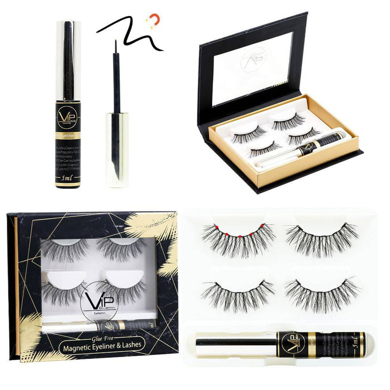 VIP Extensions VIP Magnetic Lashes with Magnetic Eyeliner  - 2 pairs Strip Lashes