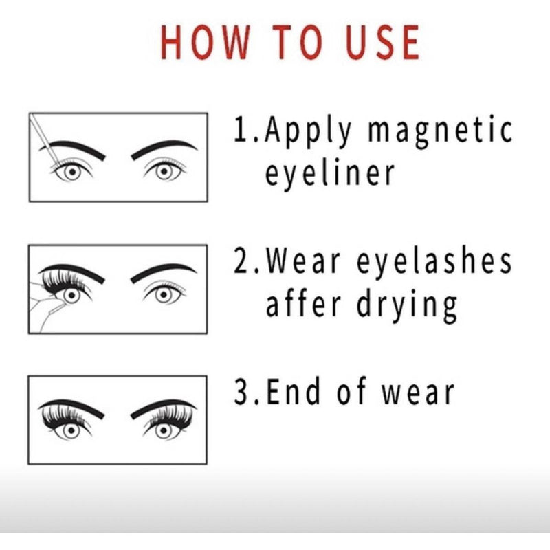 VIP Extensions VIP Magnetic Lashes with Magnetic Eyeliner  - 2 pairs Strip Lashes