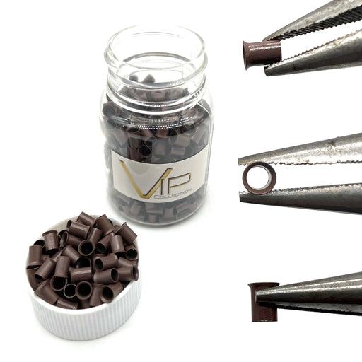 VIP Extensions VIP Micro Rings -Tube Copper (500 Pcs) Hair Extension Accessories