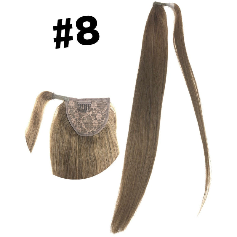 VIP Extensions VIP PONYTAIL / Silky 24" (100 grams) 100% Human Hair ponytail