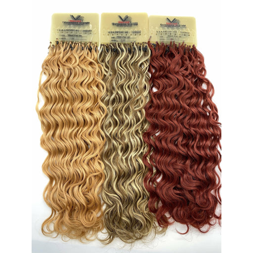 VIP Extensions VIP RineX System / Curly 18" Hair Extension White Smoke 1 - Jet Black,1B - Off Black,2 - Dark Brown,4 - Medium Brown,10 - Medium Golden Brown,15 - Dark Blonde,16 - Ash Blonde,18 - Light Ash Brown,18/22 -Ash Brown / Champagne Blonde,22/33D - Champagne Blonde / Dark Strawberry Blonde,24 - Light Honey Blonde,26 -