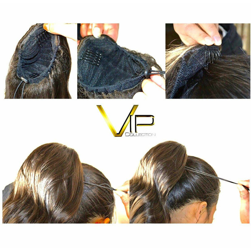 VIP Extensions VIP Synthetic Claw Clip Ponytail - Sapphire Synthetic Hair Pieces,Deals