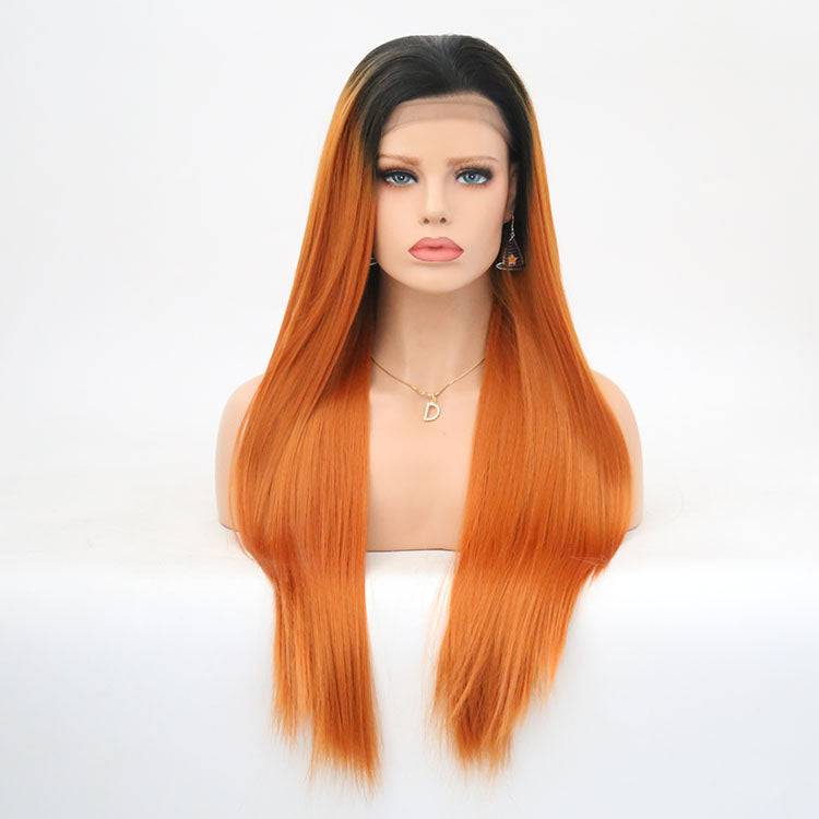 VIP Extensions VIP Synthetic Lace Front Wig, 24", Color T1B/2738 Wig White Smoke
