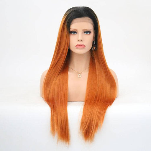 VIP Extensions VIP Synthetic Lace Front Wig, 24", Color T1B/2738 Wig White Smoke