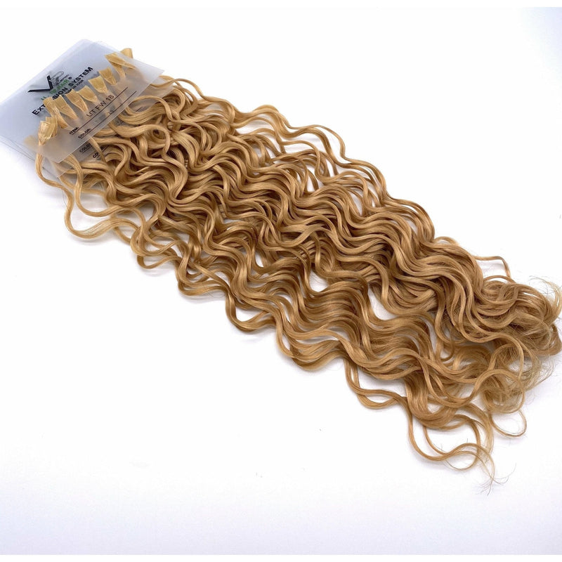 VIP Extensions VIP U-Tip System / Curly 18" Hair Extension White Smoke 26 - Medium Golden Blonde
