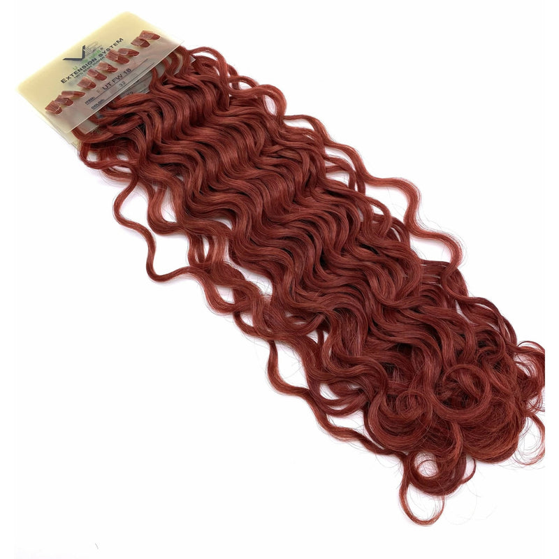 VIP Extensions VIP U-Tip System / Curly 18" Hair Extension White Smoke 32 - Red Wine