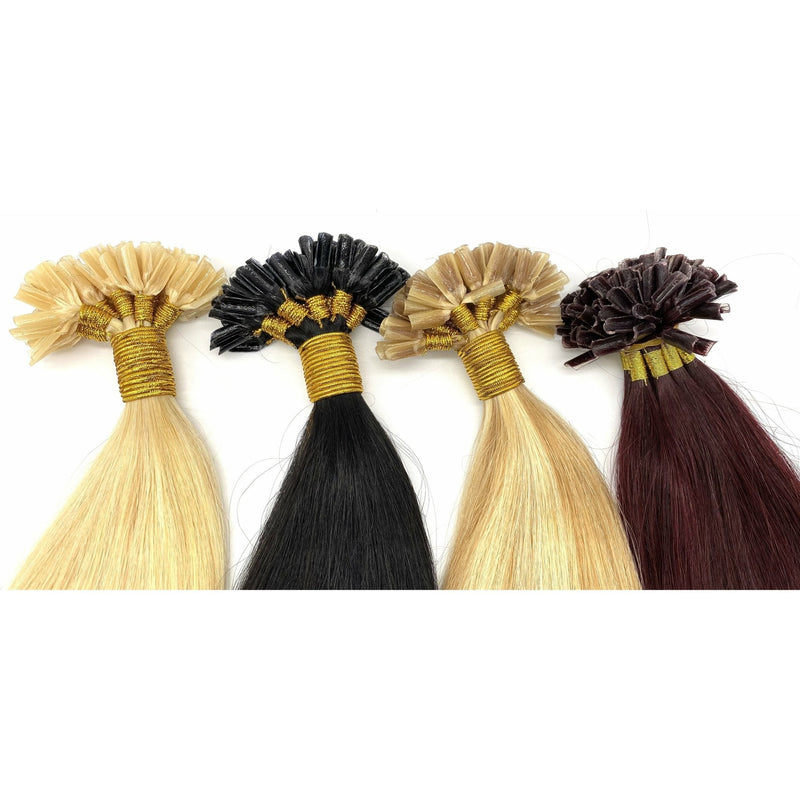 VIP Extensions VIP U-Tip System / Straight 18" Hair Extension White Smoke 1B - Off Black,2 - Dark Brown,4 - Medium Brown,6 - Chestnut Brown,8 - Medium Ash Brown,8/22 - Medium Ash Brown / Champagne Blonde,10 - Medium Golden Brown,15 - Dark Blonde,16 - Ash Blonde,18 - Light Ash Brown,18/22 -Ash Brown / Champagne Blonde,22 - Champ