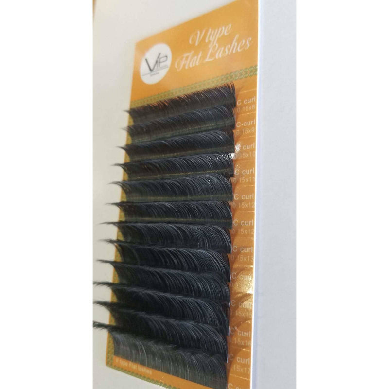 VIP Extensions VIP - V Type Flat Lashes - 12 lines 0.15mm C curl Lashes Extensions
