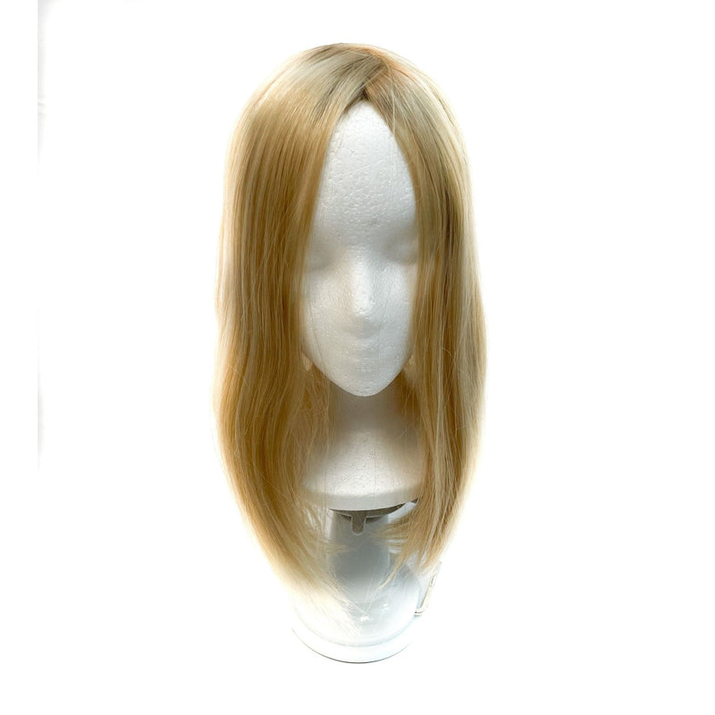 VIP Extensions Virgin Remy Human Hair Silk Straight Top Topper Pieces (TP36) HUMAN HAIR TOPPER