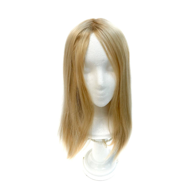 VIP Extensions Virgin Remy Human Hair Silk Straight Top Topper Pieces (TP37) HUMAN HAIR TOPPER