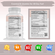 Bellawell Health Vitamin B-Complex With Folate by Bellawell Capsules White Smoke