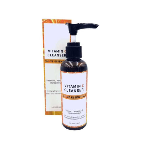 Shave Essentials Gentle Vitamin C Facial Cleanser for Anti-Aging Skincare Face Wash