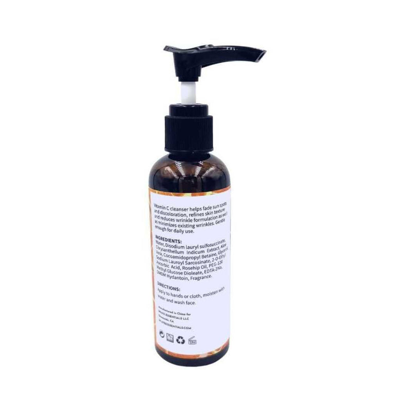 Shave Essentials Gentle Vitamin C Facial Cleanser for Anti-Aging Skincare Face Wash