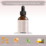 Bellawell Health Vitamin C Serum for Face With Hyaluronic Acid, Vitamin E, Aloe Vera, and Jojoba oil 2 fl oz by Bellawell Skin Care White Smoke