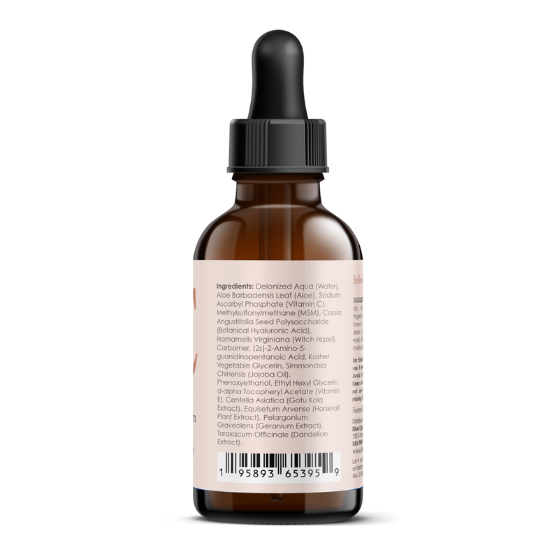 Vitamin C Serum for Face With Hyaluronic Acid, Vitamin E, Aloe Vera, and Jojoba oil 2 fl oz by Bellawell