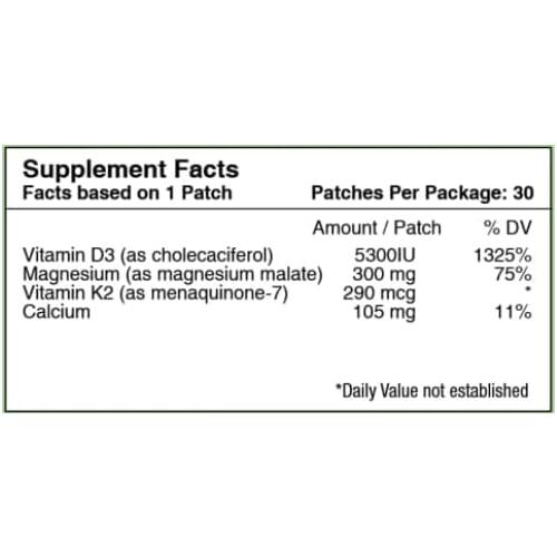 PatchAid - Vitamin D3 with K2 Vitamin Patch
