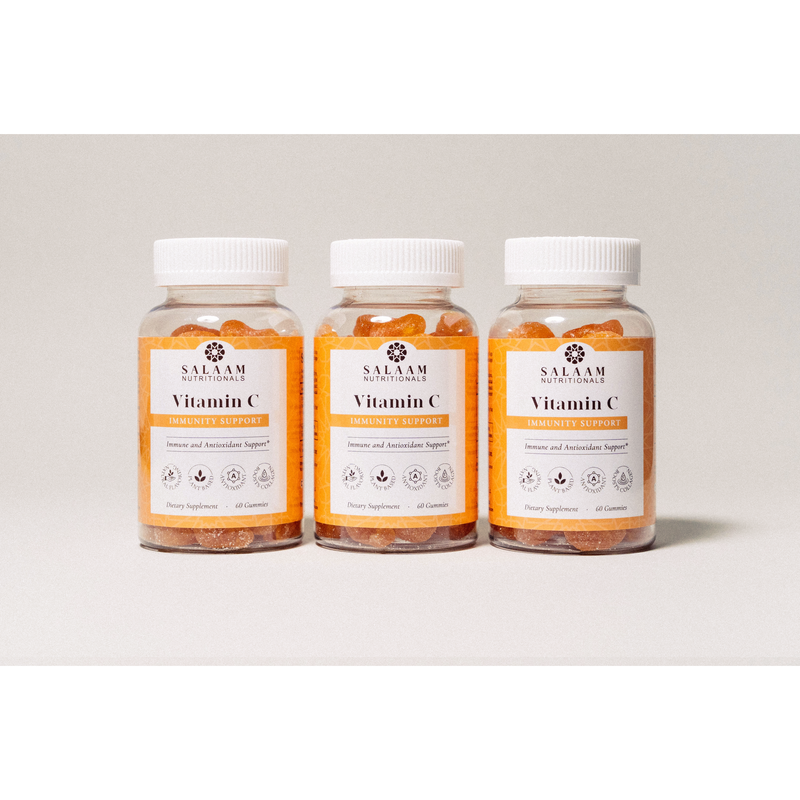 Salaam Nutritionals Halal Vitamin C Chewable Gummies - 60 Count | Salaam Nutritionals