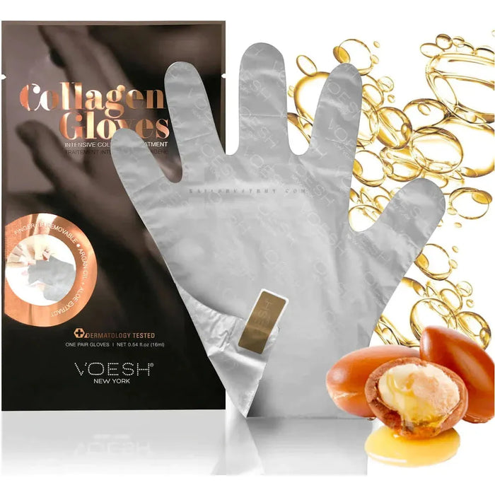 VOESH Collagen Mask Gloves - Argan Oil & Floral Extracts single