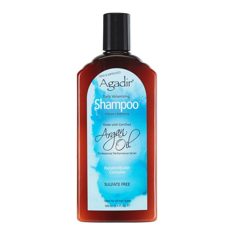 VIP Extensions Agadir Argan Oil Daily Volumizing Shampoo, 12 oz Shampoo White Smoke