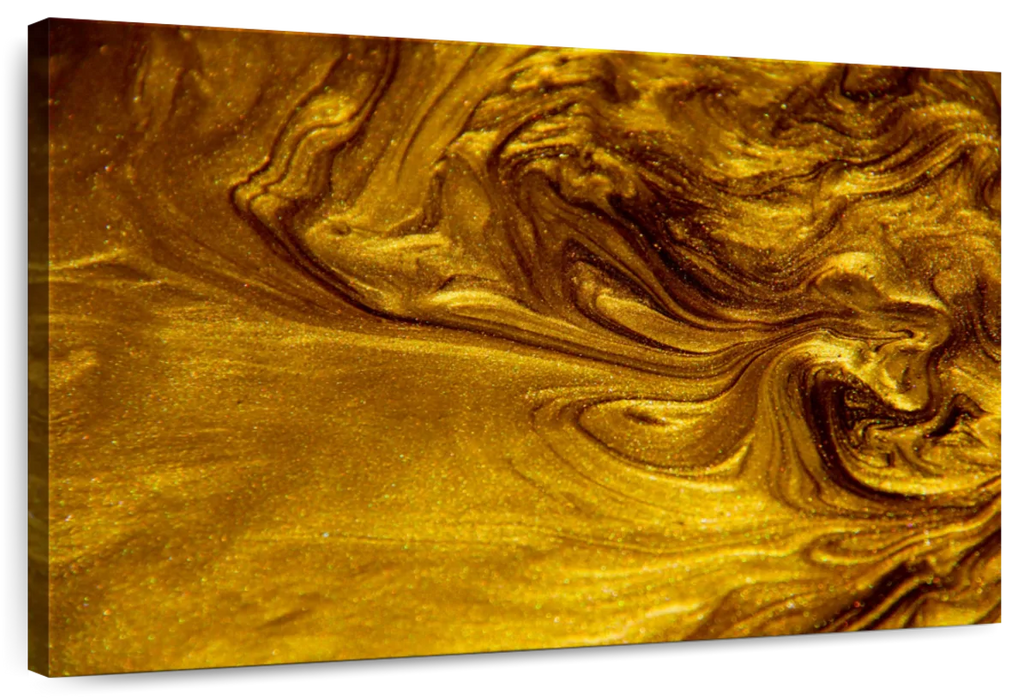 Gold Liquid Wall Art