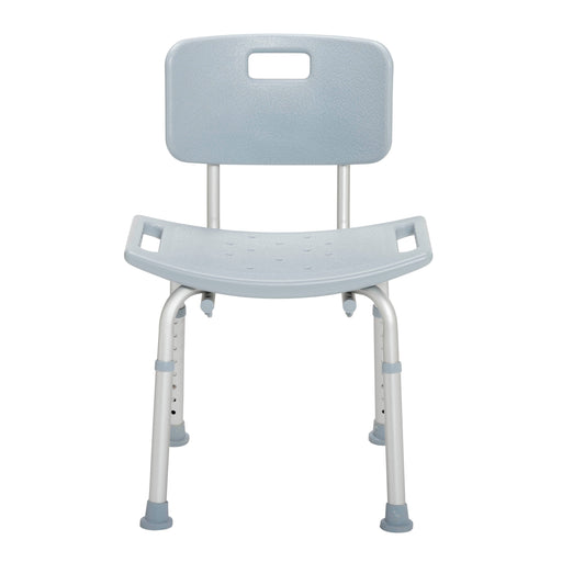 RIO Medical Supplies Bathroom Safety Shower Tub Bench Chair with Back, Gray