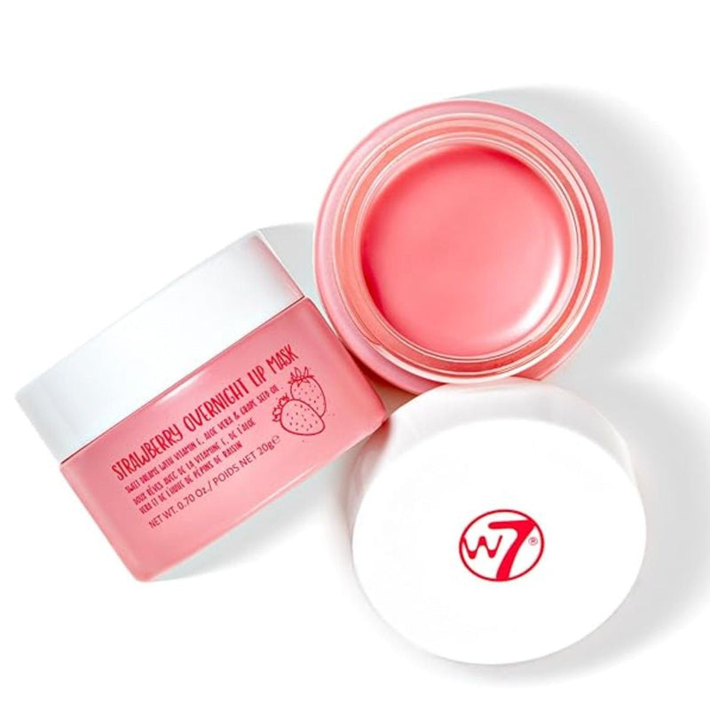 VIP Extensions W7 Sweet Dreams Overnight Strawberry Lip Mask - Vitamin E, Aloe Vera and Grape Seed Oil - For Hydrated, Full Looking & Irresistible Lips (B086DSRNR8) Beauty Supplies
