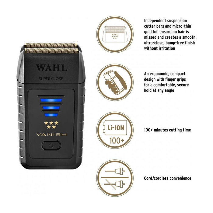 Wahl Professional 5 Star Series Cordless Magic Clip Gold & Cordless Detailer Li Gold & Cordless Vanish Shaver