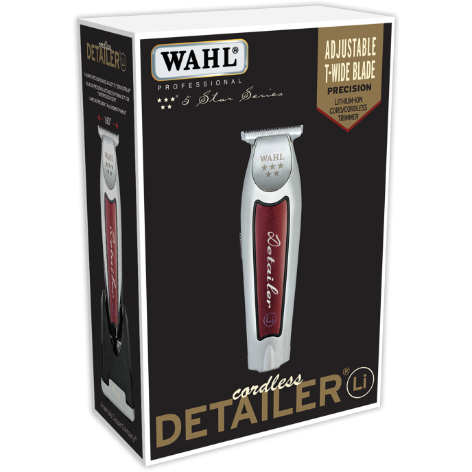 Wahl Professional 5-Star Series Cord/Cordless Senior 8504-400 & Detailer Li Trimmer 8171