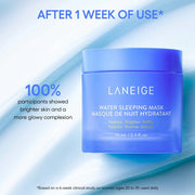 Nava Beauty Laneige Water Sleeping Mask with Niacinamide & Squalane 2.3 Oz Masks White Smoke