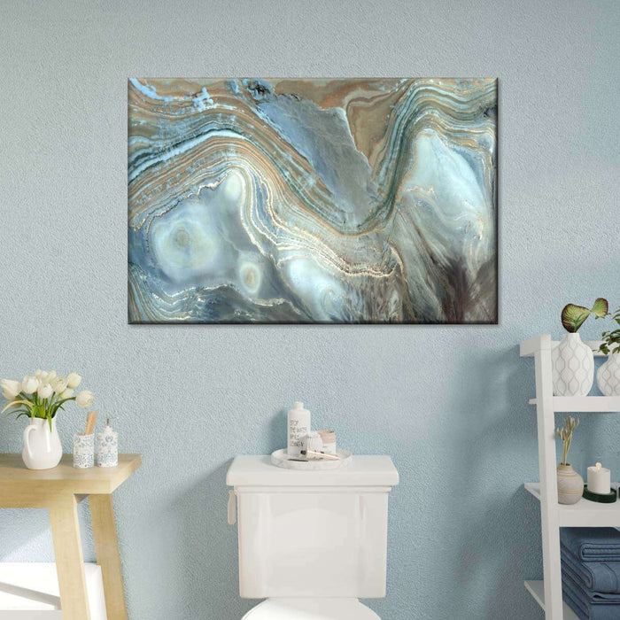 Abstract Pearlescent Layers Wall Art