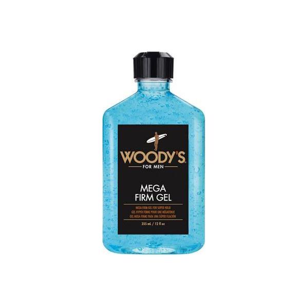 Woody's For Men Mega Firm Hair Gel 12 Fl Oz