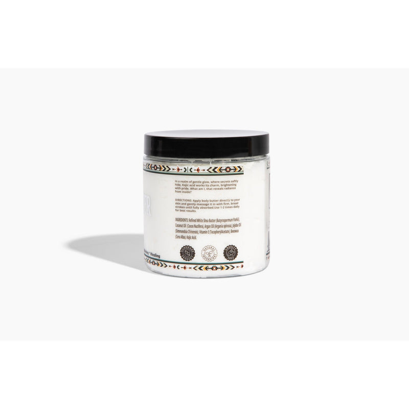 Unscented Kojic Acid Whipped Body Butter – Smooth, Even-Looking Skin
