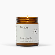 Fontana Candle Co Pure Vanilla Jar Candle Candles White Smoke Jar Candle