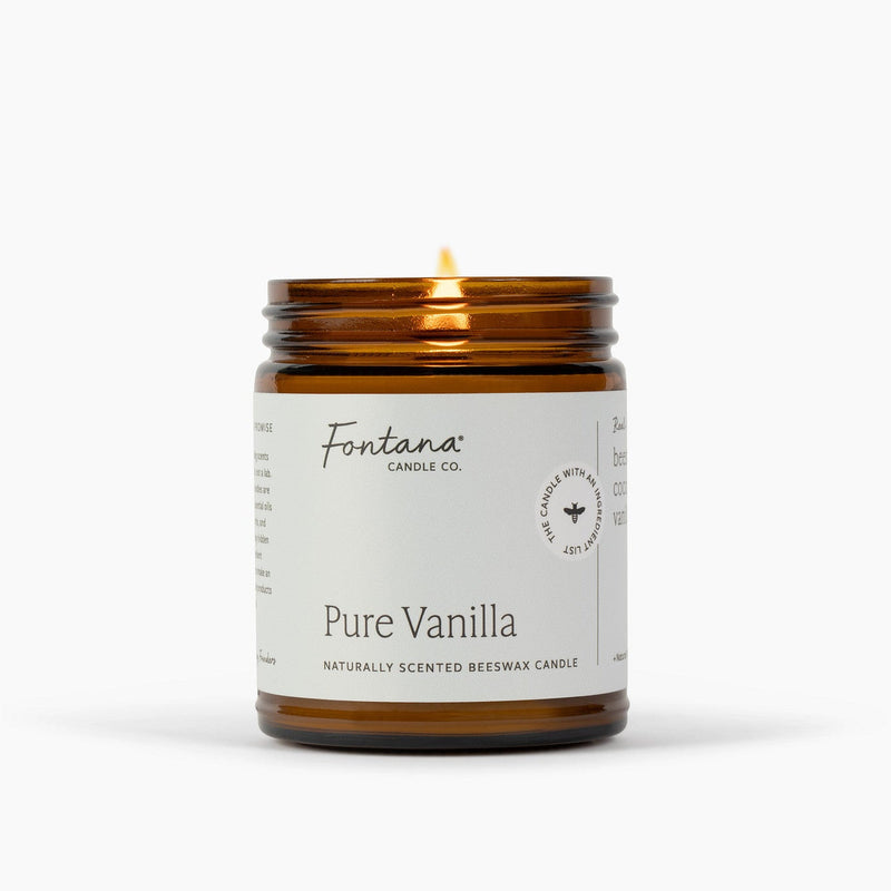 Fontana Candle Co Pure Vanilla Jar Candle Candles White Smoke Jar Candle