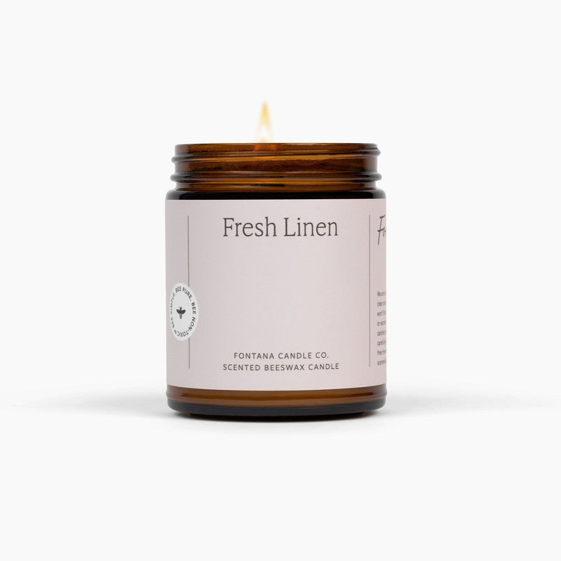 Fontana Candle Co Fresh Linen Jar Candle Candles