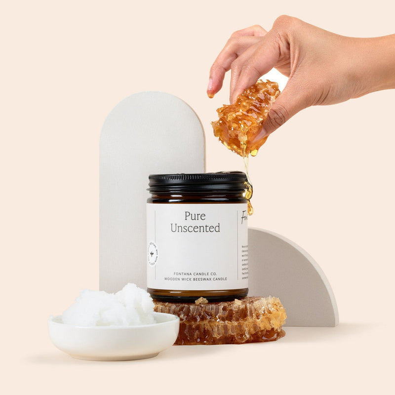 Fontana Candle Co Pure Unscented Jar Candle Candles