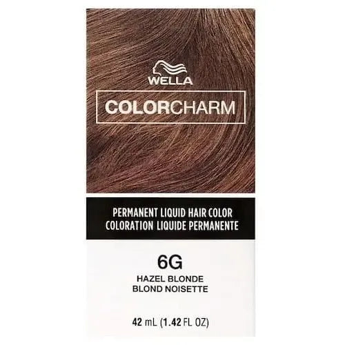 Wella Wella Color Charm Hazel Blonde 6G Permanent Liquid Color 42ml Hair Color White Smoke