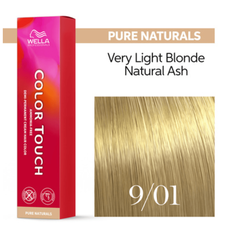 VIP Extensions Wella Color Touch 9/01 (Very Light Blonde/Natural Ash) 2oz by Wella Color Hair Care