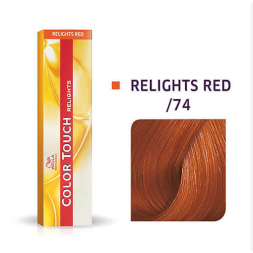 VIP Extensions Wella Color Touch Relights Demi-Permanent Color 1:2 /74 Brown Red Demi-Permanent Hair Color White Smoke