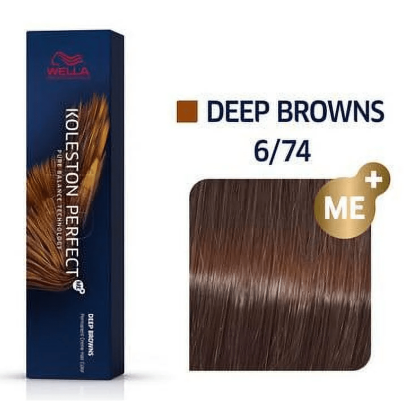 VIP Extensions Wella Koleston Perfect Me+ Permanent Hair Color Cream 2 Oz 6/74 Hair Care
