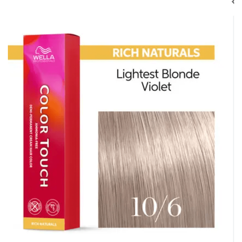 VIP Extensions Wella Koleston Perfect Permanent Creme Haircolor 1+1 10/6 Lightest Violet Blonde Hair Care
