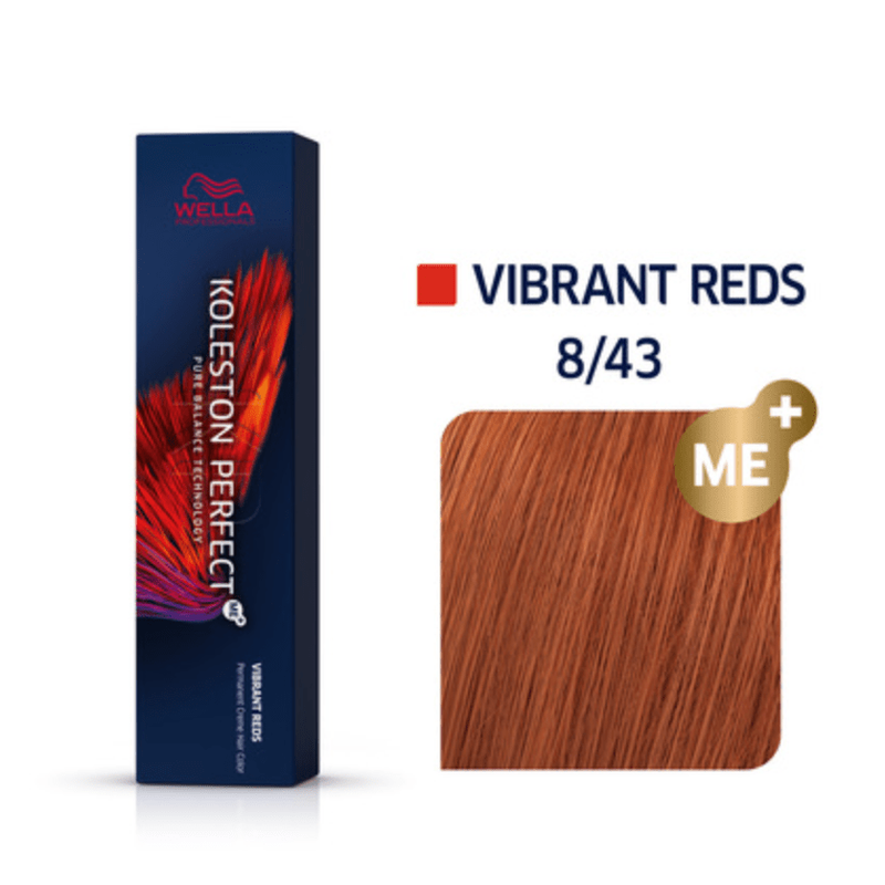 VIP Extensions Wella Koleston Perfect Permanent Creme Haircolor 1+1 8/43 Celtic Copper Hair Care