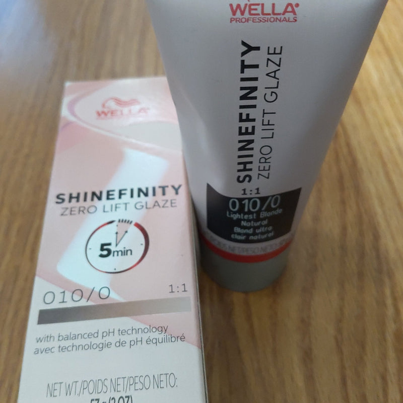 VIP Extensions Wella ShineFinity Zero Lift Glaze 2 oz Hair Color Choose Your Shade 010/0 Hair Care