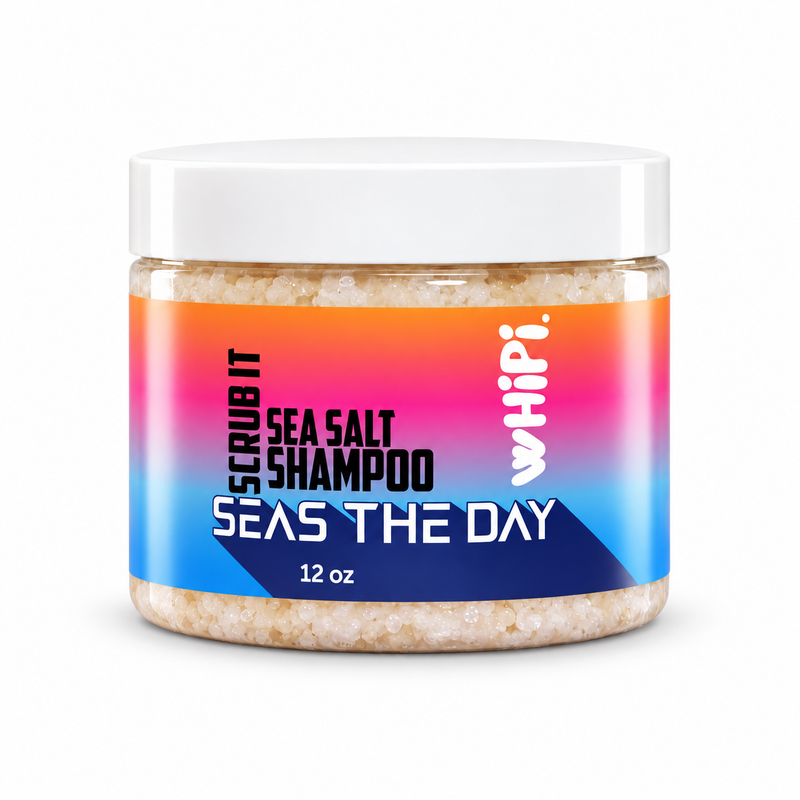 Whipi Co Scrub- Sea Salt Shampoo White Smoke 12 oz,1 oz