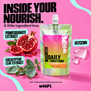 Whipi Co Nourish – Crown Whip Daily Conditioner Hot Pink 12 oz Bag,12 oz Bottle,1 oz Sample