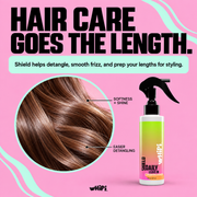 Whipi Co SHIELD- Crown Whip- Protection Mist Light Pink 8 oz,1 oz Sample,8 oz Bag Refill