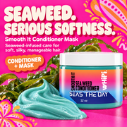 Whipi Co Seas The Day Smooth It Seaweed Conditioner Mask Deep Pink 12 oz,1 oz