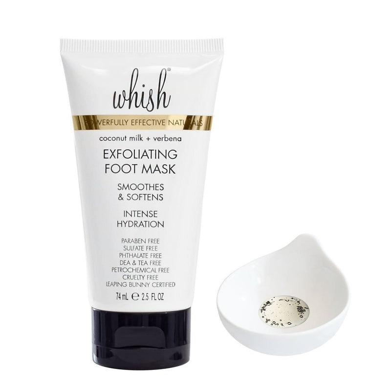 whish beauty Coconut Milk + Verbena Exfoliating Foot Mask Body Care > Exfoliators > Foot Mask